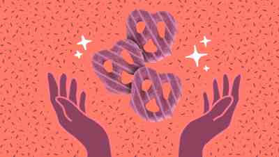 ube pretzels illustration