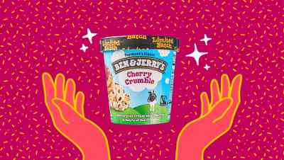 ben & jerry's cherry crumble ice cream