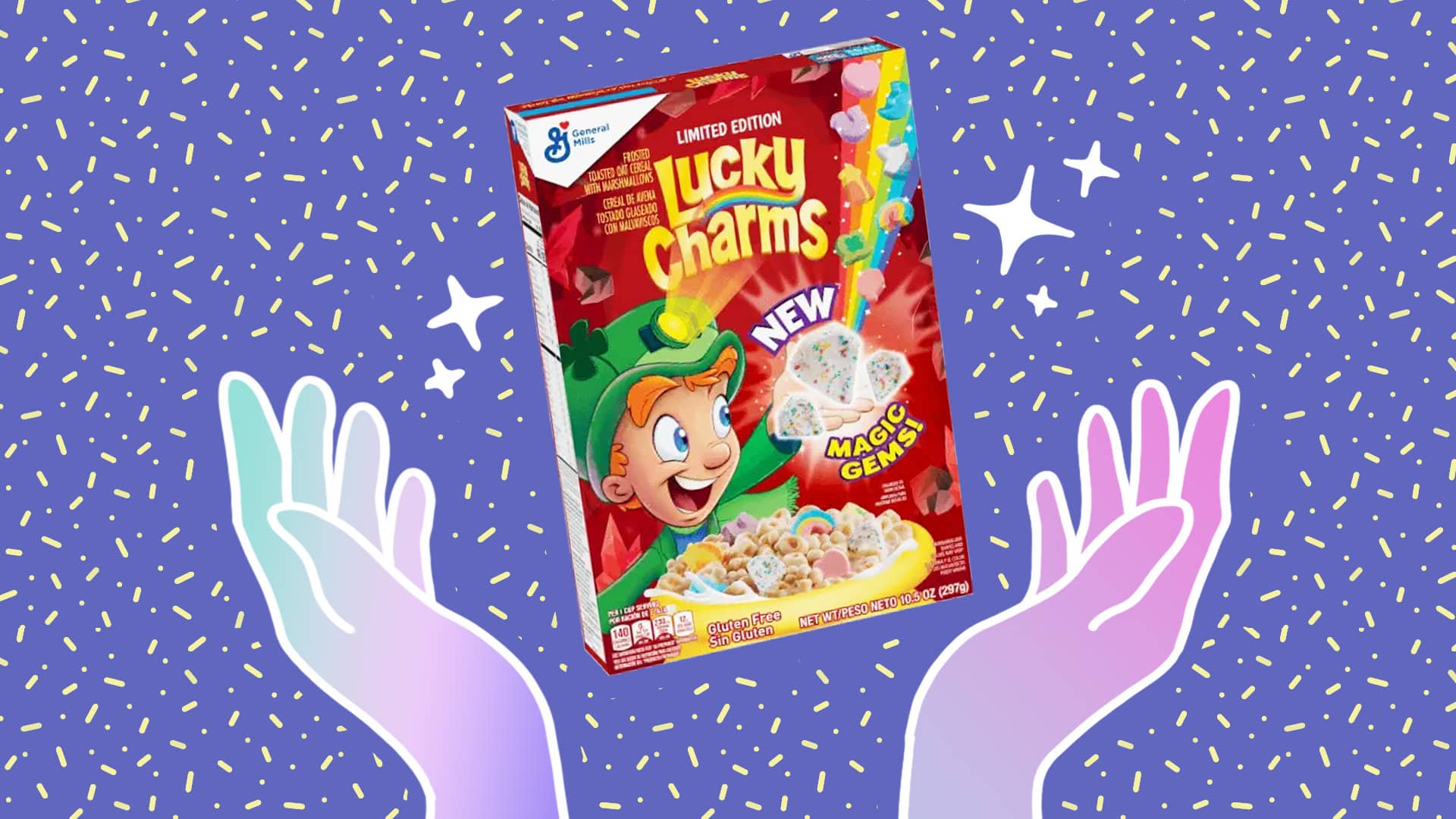 Lucky Charms' New Cereal Sparkles with Marshmallow Gems