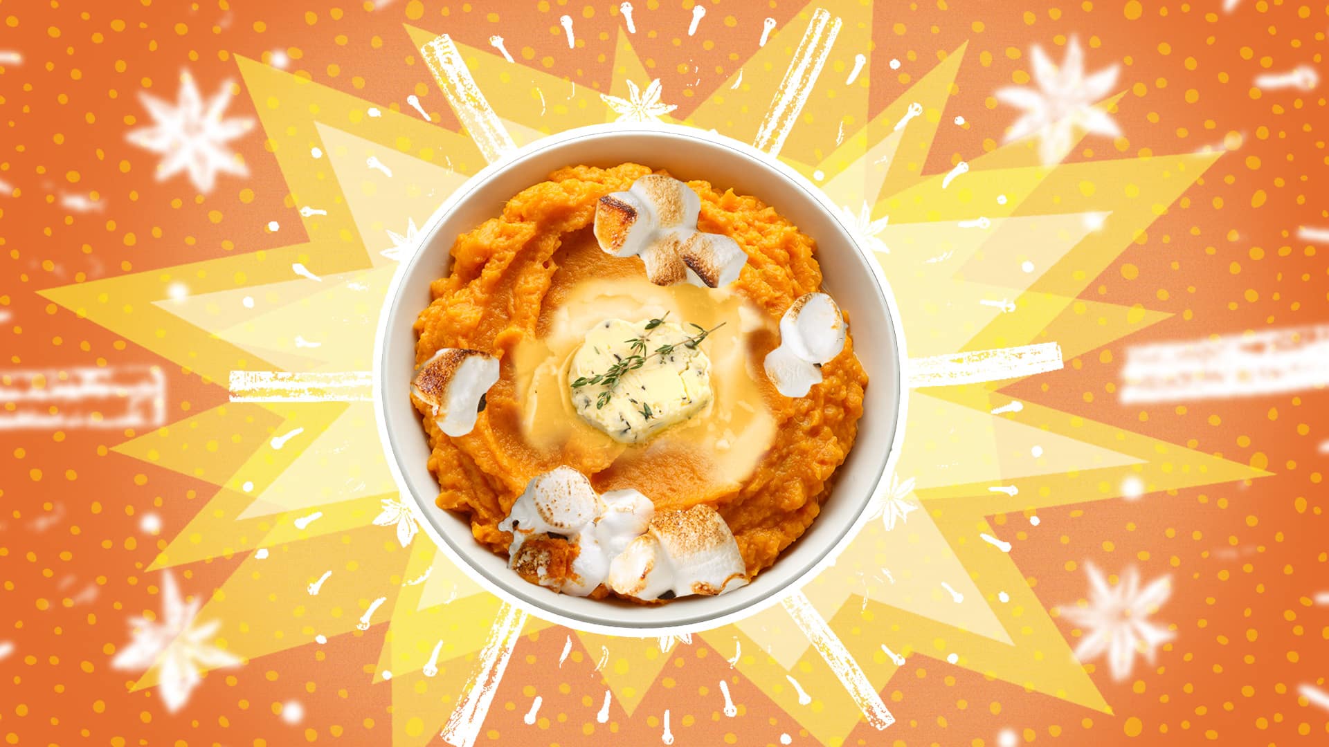 pumpkin pie spice sweet potato mash