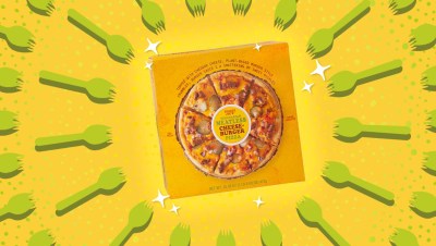 trader joe's meatless cheeseburger pizza