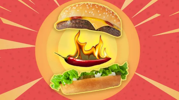 spicy burger