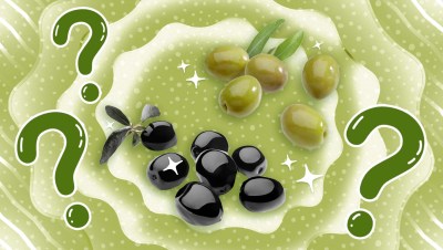 black vs green olives