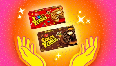 fruity pebbles waffles cocoa pebbles waffles