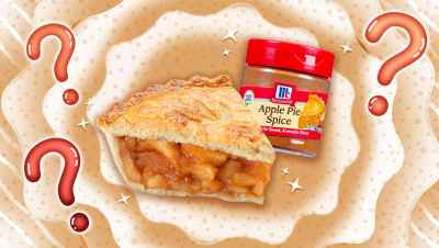 apple pie slice and apple pie spices