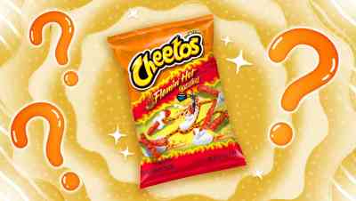 bag of flamin' hot cheetos