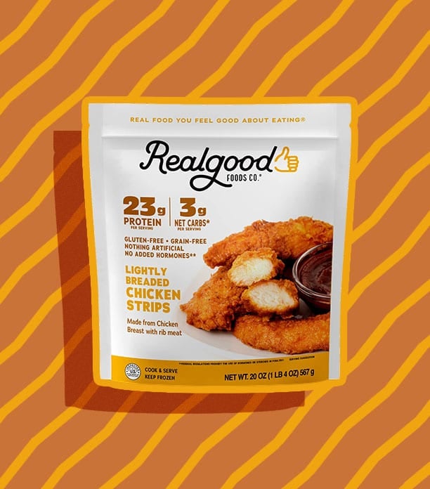 Real Good Foods Low Carb, Lightly Breaded Chicken Strips