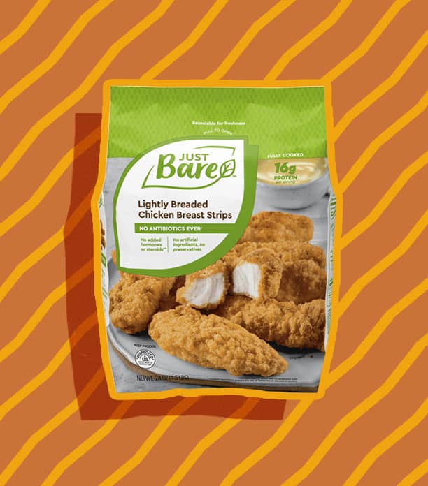 Just Bare Chicken Breast Strips, Lightly Breaded