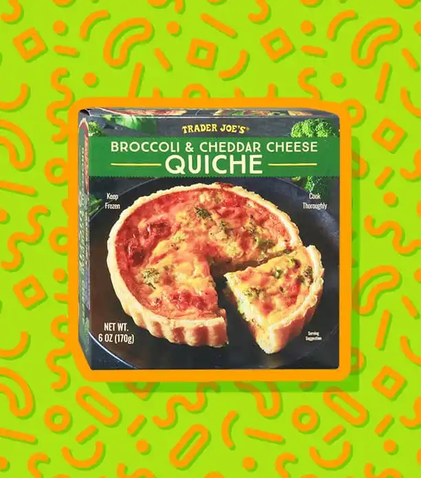 trader joe's broccoli cheddar quiche