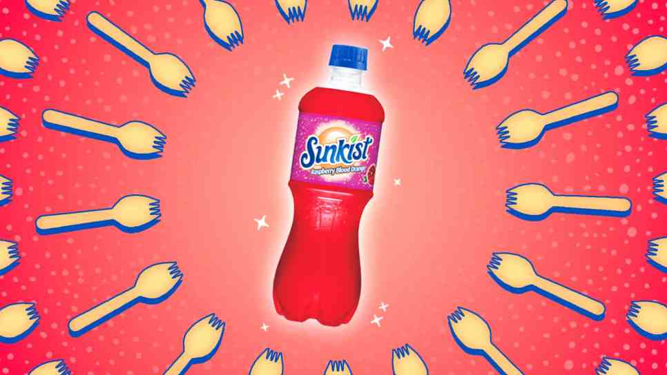 Sunkist Raspberry Blood Orange Soda