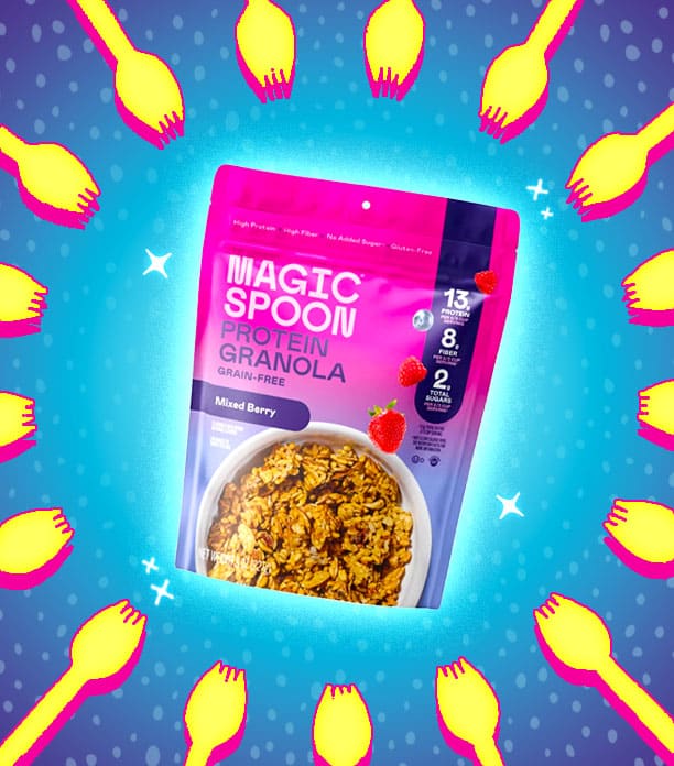 magic spoon mixed berry granola review