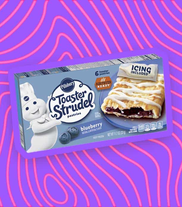 Blueberry toaster strudel