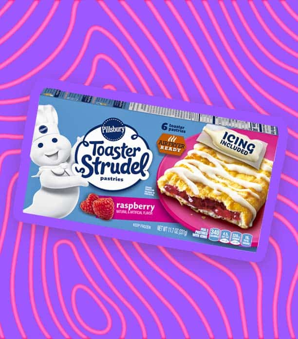 Raspberry toaster strudels