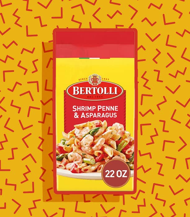 bertolli shrimp penne and asparagus