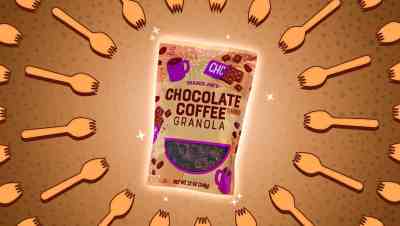 trader joe's chocolate coffee granola review