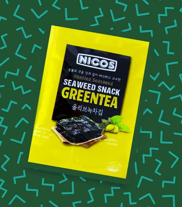 Nicos Green Tea Seaweed Snacks