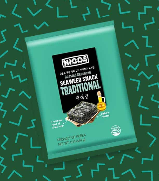 Nicos Seasoned Roasted Seaweed Snacks