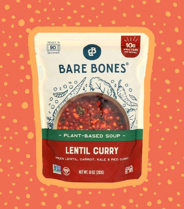 Bare Bones Lentil Curry Plant-Based Soup