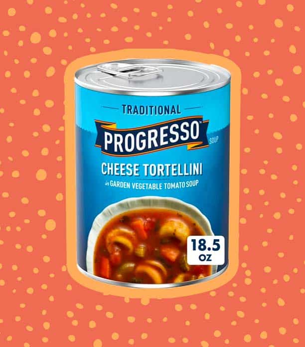 Progresso Cheese Tortellini Garden Vegetable Tomato Soup