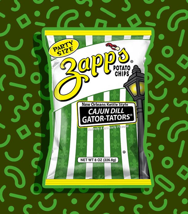 Zapp’s Cajun Dill Gator-Tator New Orleans Kettle-Style Potato Chips