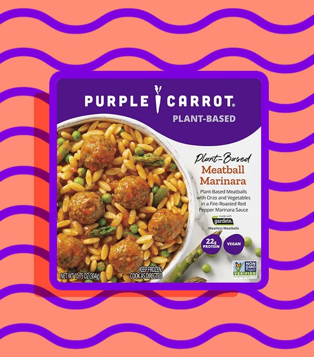 purple carrot frozen meals meatballs review
