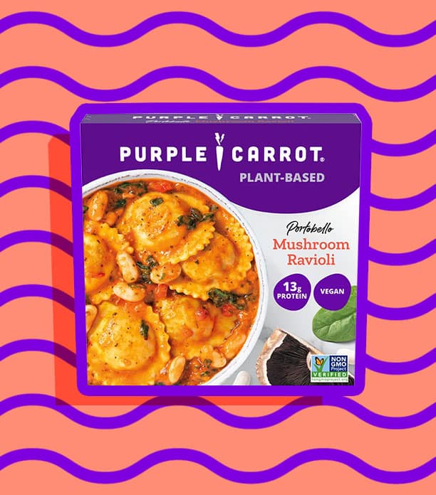 purple carrot mushroom ravioli review