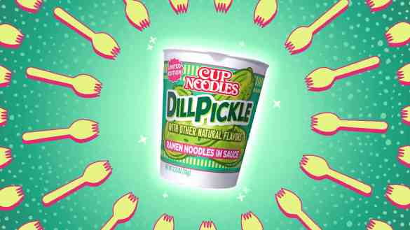dill pickle cup noodles review
