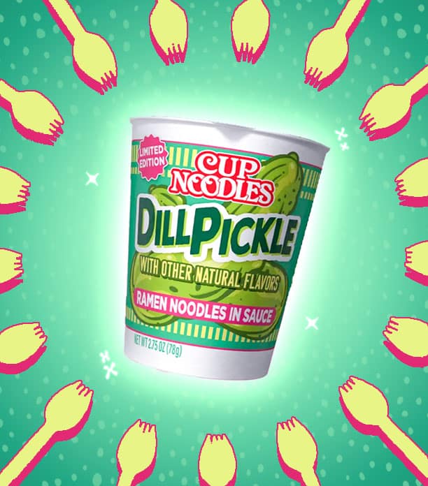 dill pickle cup noodles review