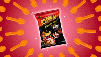 flamin' hot cheddar bbq cheetos