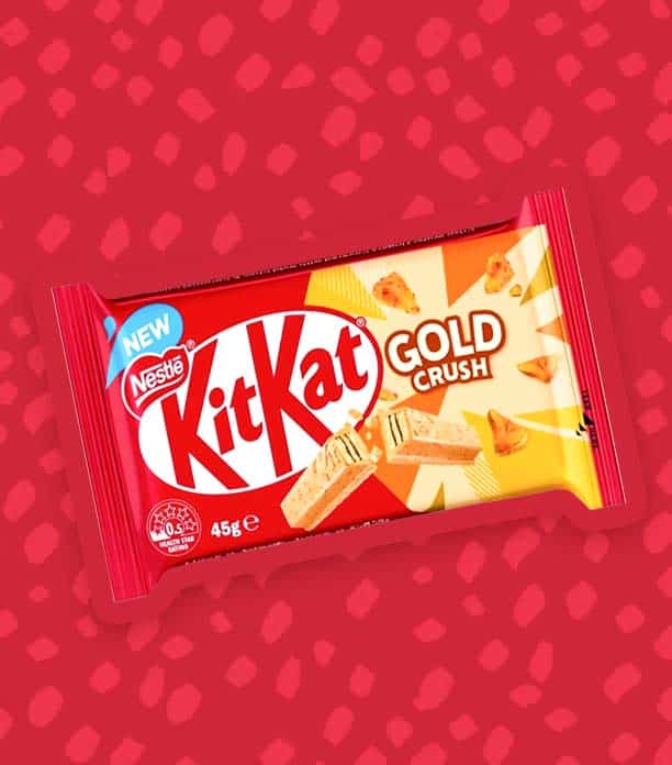 Kit Kat Gold Crush with Crushed Caramel Crisps 