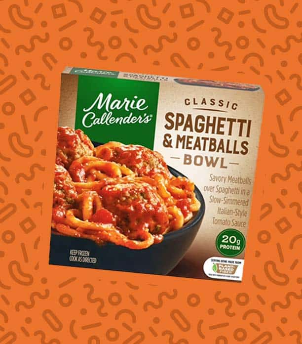 Marie Callender’s Classic Spaghetti & Meatballs Bowl 