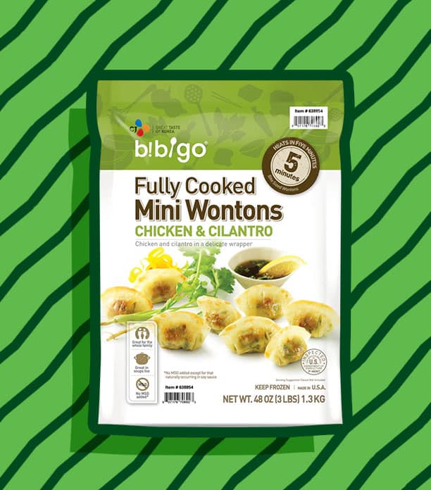 Cilantro Chicken Wontons