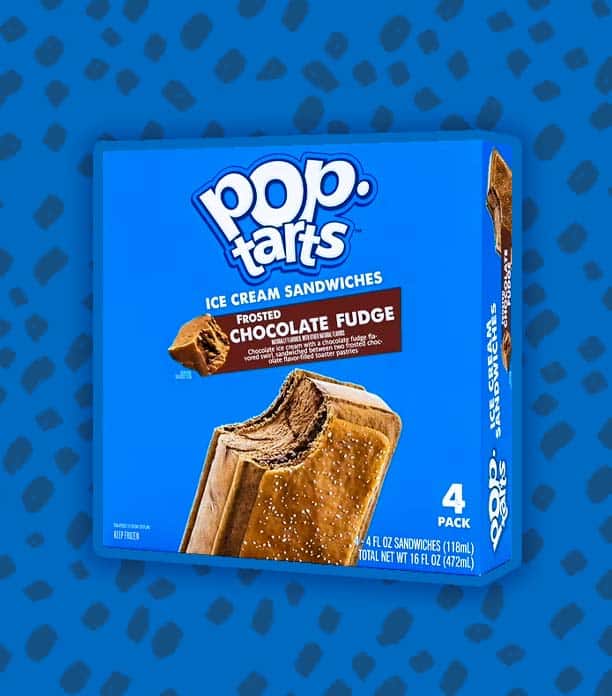 Chocolate Pop-Tarts Ice Cream Sandwiches Frosted Chocolate Fudge