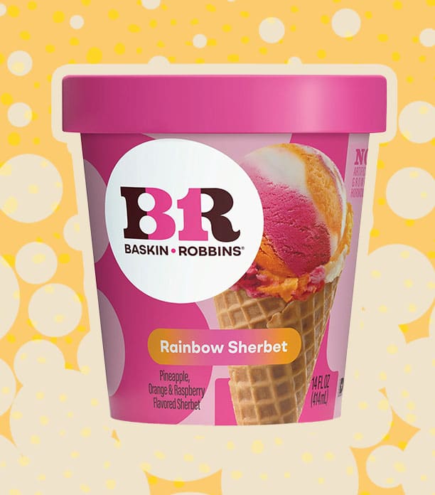Baskin Robbins Rainbow Sherbet