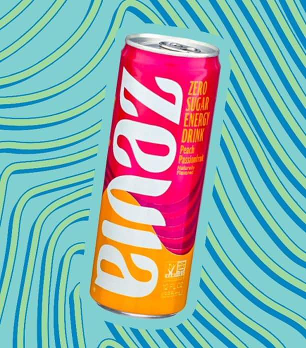 Zevia Peach Passionfruit Energy Drink