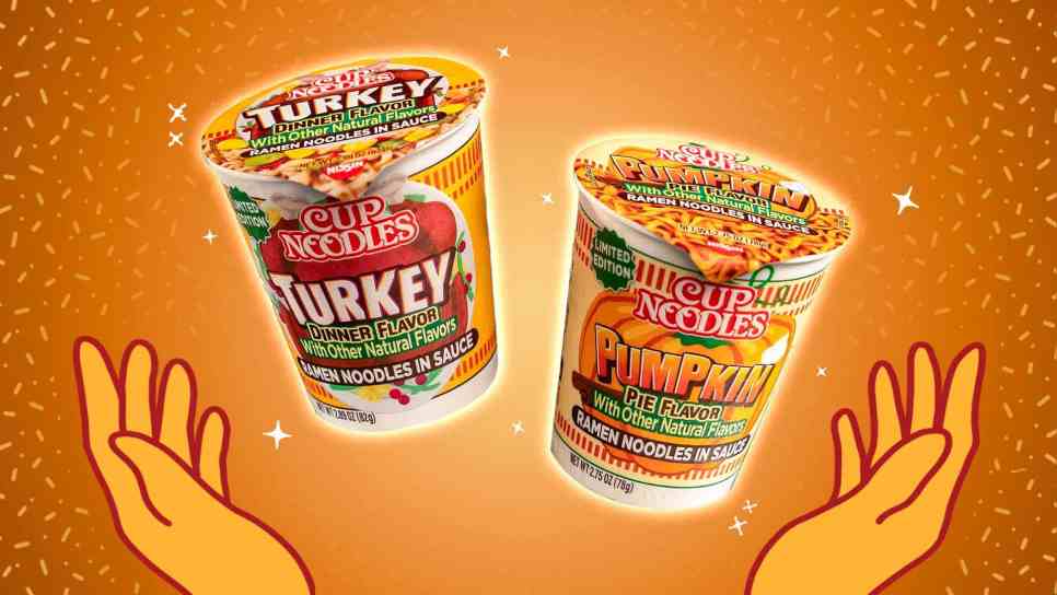 thanksgiving cup noodles