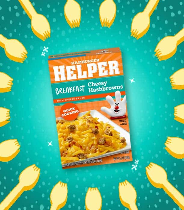 Hamburger Helper Breakfast Cheesy Hashbrowns