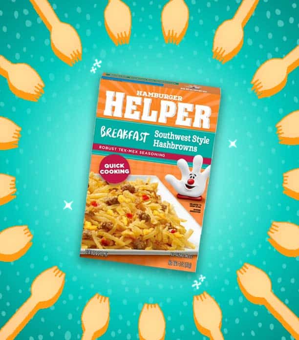 Hamburger Helper Breakfast Southwest Style Hashbrowns