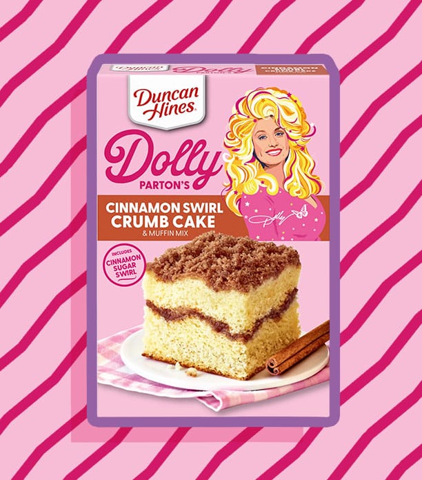 Dolly Parton’s Cinnamon Swirl Crumb Cake Mix
