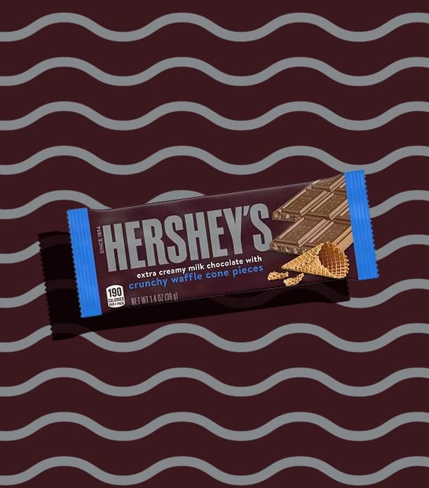 hershey's extra creamy with waffle cone pieces