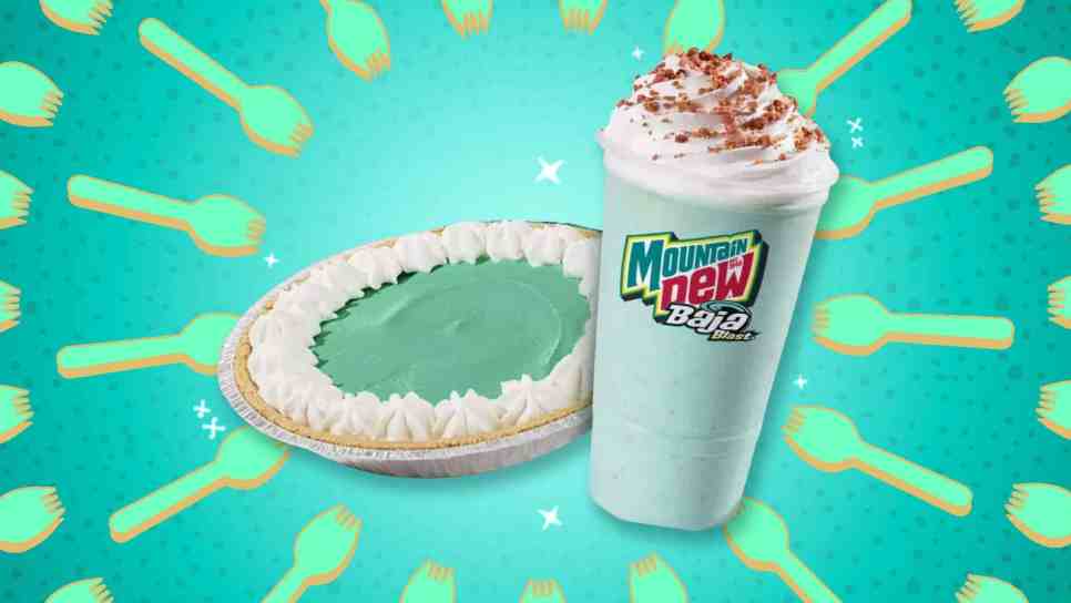 baja blast pie and baja blast chiller