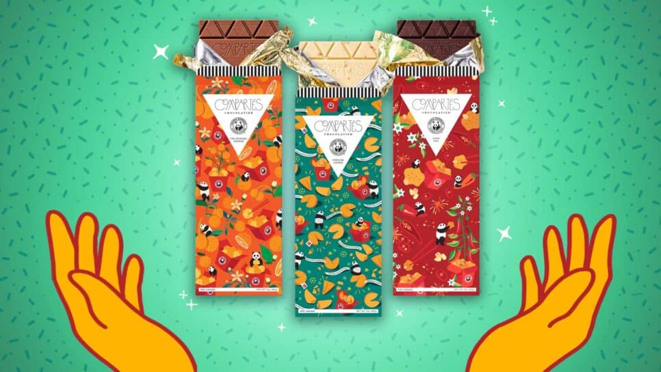 panda express orange chicken chocolate bar compartes