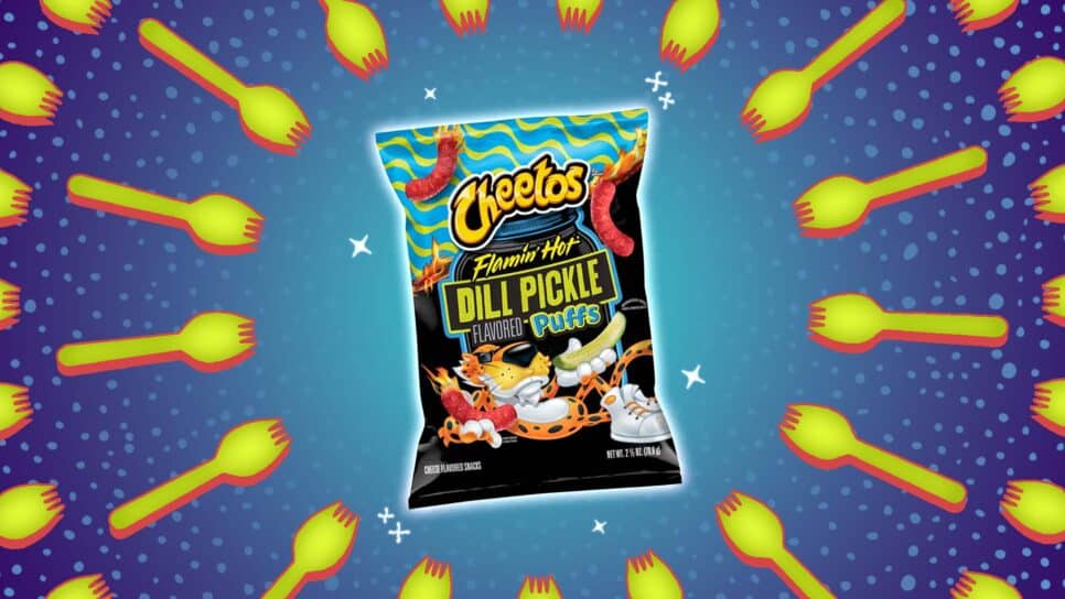 Cheetos Flamin’ Hot Dill Pickle Puffs