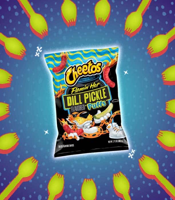 Cheetos Flamin’ Hot Dill Pickle Puffs