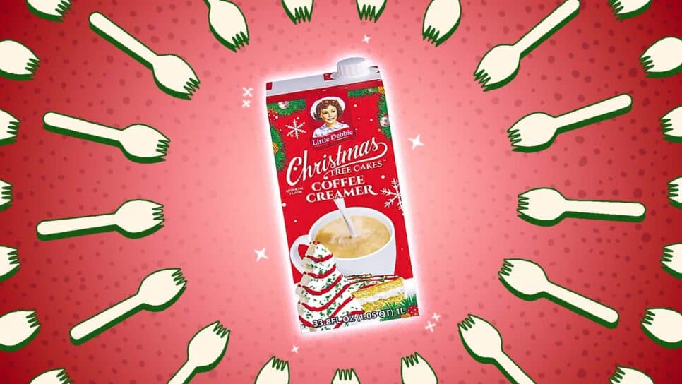 little debbie christmas tree cake creamer review