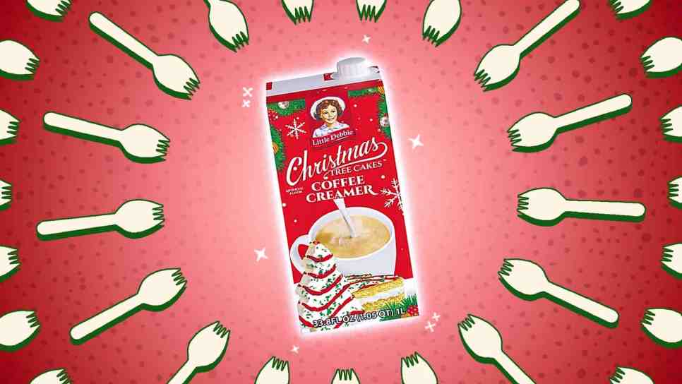 little debbie christmas tree cake creamer review