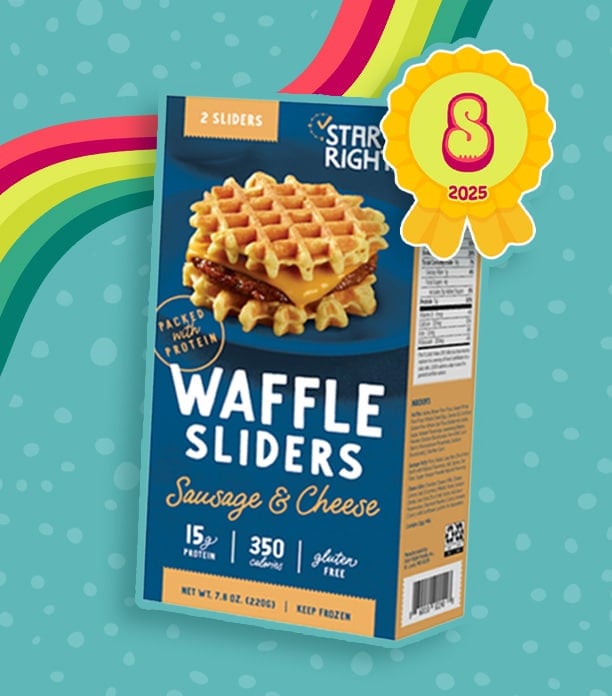 Start Right Waffle Sliders Sausage & Cheese