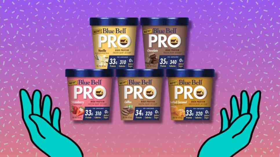 BLUE BELL PROTEIN ICE CREAM