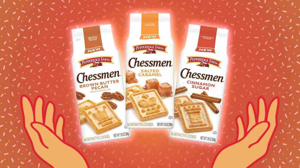 Pepperidge Farms' Chessmen Cookies: Brown Butter Pecan, Salted Caramel, and Cinnamon Sugar