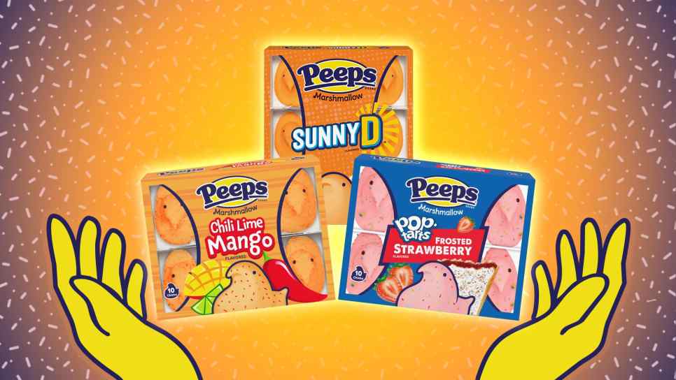 Sunny D, Chili Lime Mango, and Frosted Strawberry Pop-Tarts Peeps